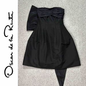 Oscar de la Renta Strapless Black Dress